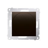 Simon 54 Ściemniacz naciskowo-obrotowy 20–500 W brąz mat