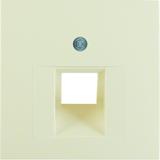 BERKER B.Kwadrat Płytka czołowa do gniazda przyłączeniowego UAE pojedyncza komp./tel. krem 531407898