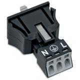 WINSTA MINI wtyk 3-torowy SnapIn czarny /50szt./ WAGO