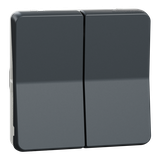 Mureva, mechanizm przycisku podwójnego, antracytowy