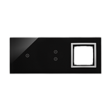 Simon 54 Touch Panel dotykowy S54 Touch 3 moduły 1 pole dotykowe + 2 pola dotykowe pionowe + 1 otwór na osprzęt S54 księżycowa lawa DSTR3130/74 KONTAKT