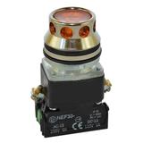 Przycisk NEF30-KLD X/24V-230V żółty