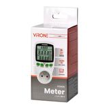 Jednotaryfowy watomierz kalkulator energii z wyświetlaczem LCD jedna taryfa wbudowany akumulator EM-