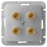 GPT SENTIA głośnikowe 2x    srebro połysk  IP 20