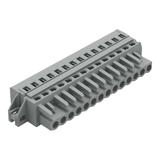 MCS-MIDI Classic gniazdo 14-bieg. szare raster 5 mm /25szt./ WAGO