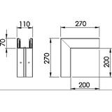 GK-A70110CW, NAROŻE ZEWN. 70X110 B.