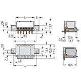 Wtyk picoMAX raster 3,5mm 4‑biegunowy z kątowymi pinami i uchwytami 2091‑1424/005‑000 /200szt./ WAGO