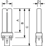 PL-S 9W BLB/2P 1CT/6X10CC Świetlówka liniowa