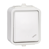 Cedar, łącznik schodowy, IP44, biały