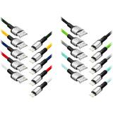 Kabel USB - Lightning eXc BRAID 1.2M (2.4A szybkie ładowanie) kolor mix CABEXCBRAILIGH1.2MIX ORNO