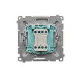 Simon Basic Przycisk dzwonek 10A szybkozłączka stal inox