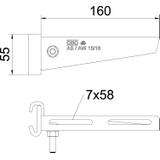 AS 15/16, WSPORNIK WIESZAKOWY 160MM FT