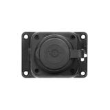 Rozgałęźnik bryzgoszczelny i odporny na uderzenia IP44 1 gniazdo 16A 230V AC gumowy uniep OR-AE-1316