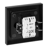 Przycisk dzwonek podtynkowy z podświeleniem Malta, 10A, 250V, WP-6/7M/S, czarny mat FMS-104/P/B ORNO