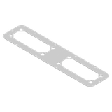 Spacial Stalowy podwójny adapter do flansz FL21 495x 220mm do S3D o szerokości 600mm głębokości 300-