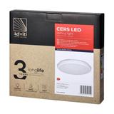 CERS LED 16W plafon z mikrofalowym czujnikiem ruchu 1300lm IP65 4000K poliwęglan mleczny biały AD-PL