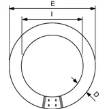 TL-E 22W/865 1CT/12 Świetlówka kołowa