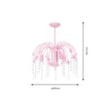 Milagro plafon Laura 3xE14 różowy MLP1137