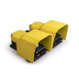 Podwójny wyłącznik nożny z osłoną z metalu 2(1NO+1NC)