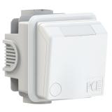 GNIAZDO ZABUDOWANE SERIA DESIGN IP44 gniazdo podtynkowe przelotowe 16A 2P+Z 230V