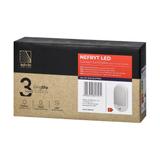 NEFRYT LED 15W oprawa ogrodowa z czujnikiem ruchu 1100lm IP54 4000K biała AD-OP-6147WLPMR4 ORNO