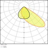 Naświetlacz FLOOD LED AREA 145W 830 ASYM 48x92 black