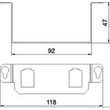 MTGE2 15 2B, Wspornik montażowy dla GE2 15, 2xtyp B