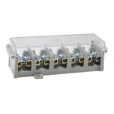 LZ5*35/16wyk.11P , Odgałęźnik instalacyjny 5-segmentowy (zacisk: 5x35mm2 - 5x4x16mm2) z pokrywą, sz SIMET