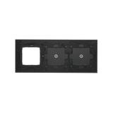 Simon 54 Touch Panel dotykowy S54 Touch 3 moduły 1 pole dotykowe + 1 pole dotykowe + 1 otwór na osprzęt S54 zastygła lawa DSTR3110/73 KONTAKT