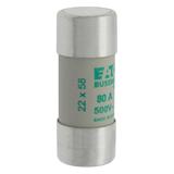 CYLINDRICAL FUSE 22 x 58 80A AM 500V AC Wkładka cylindryczna 22 x 58mm 80A AM 500V AC C22M80 EATON