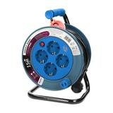 Przedłużacz bębnowy MINI 4 gniazda (Schuko) metalowy stojak polwinit H05VV-F 3x1mm2 długość 15m turk