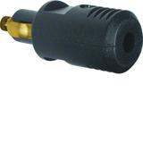 BERKER Integro Flow Wtyczka do gniazda samochodowego czarny 4637 HAGER