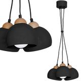 Milagro lampa wisząca Dama Black 3xE27 MLP6580