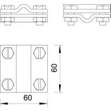 ZŁĄCZA KRZYŻOWE 8-10X8-10 CYNK.