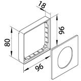 tehalit.WA Maskownica gniazda CEE w BR/BRN/DA PC/ABS bezhalogenowy aluminium G3374LAN HAGER