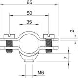 731/W, OBEJMY DYSTANS.30-35MM OC.G.