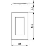 AR45-F2 AL, Ramka Modul 45, podwójna