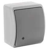 Łącznik krzyżowy n/t AQUATIC IP44 szary-grafit 10 szt. OR-OE-7103/GR/10 ORNO