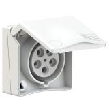 GNIAZDO ZABUDOWANE SERIA DESIGN IP44 gniazdo tablicowe 16A 3P+Z+N 400V 845-6v PCE