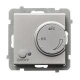 SONATA Regulator temperatury z czujnikiem podpodłogowym kolor srebro mat RTP-1R/m/38 OSPEL