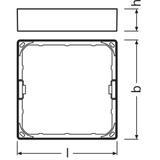 Ramka do montażu powierzchniowego Opraw DOWNLIGHT Slim SQ155 4058075079410 LEDVANCE
