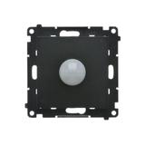 Simon 55 Elektroniczny łącznik hotelowy z podświetleniem LED Czarny mat