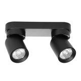 Oprawa ścienno-sufitowa MALTA SP 2 GU10 max. 2x12W IP20 czarna ADVITI
