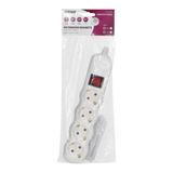 Rozgałęźnik wielogniazdowy 4x2P+Z z wyłącznikiem Schuko biały OR-AE-13265(GS)/W ORNO