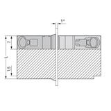 złączka przepustowa końcowa 4 mm2