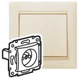 VALENA GNIAZDO POJEDYNCZE 2P+Z KREM 16A-250V~, Legrand