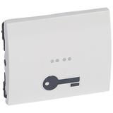 SISTENA LIFE KLAWISZ ARCTIC Z SYMBOLEM KLUCZA DO MECHANIZMÓW PODŚWIETLANYCH, Legrand