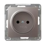 IMPRESJA Gniazdo pojedyncze - kolor tytan