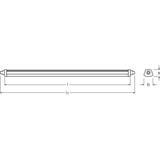 Oprawa DAMP PROOF LED COMPACT 1200 44W 4000K GR IP66
