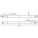 ST8PROU-0.6M 7,5W 830 220-240V UN TUBA LED LEDVANCE